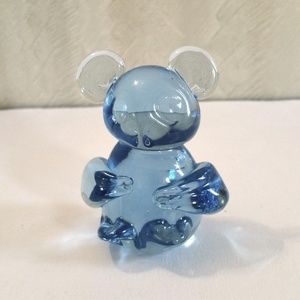 Vintage Pale Blue Glass 2.75" Koala